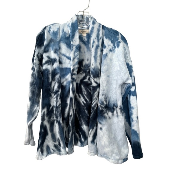 Style & Co 100% cotton tie-dye open sweater size PL EUC B-4 - Picture 1 of 7